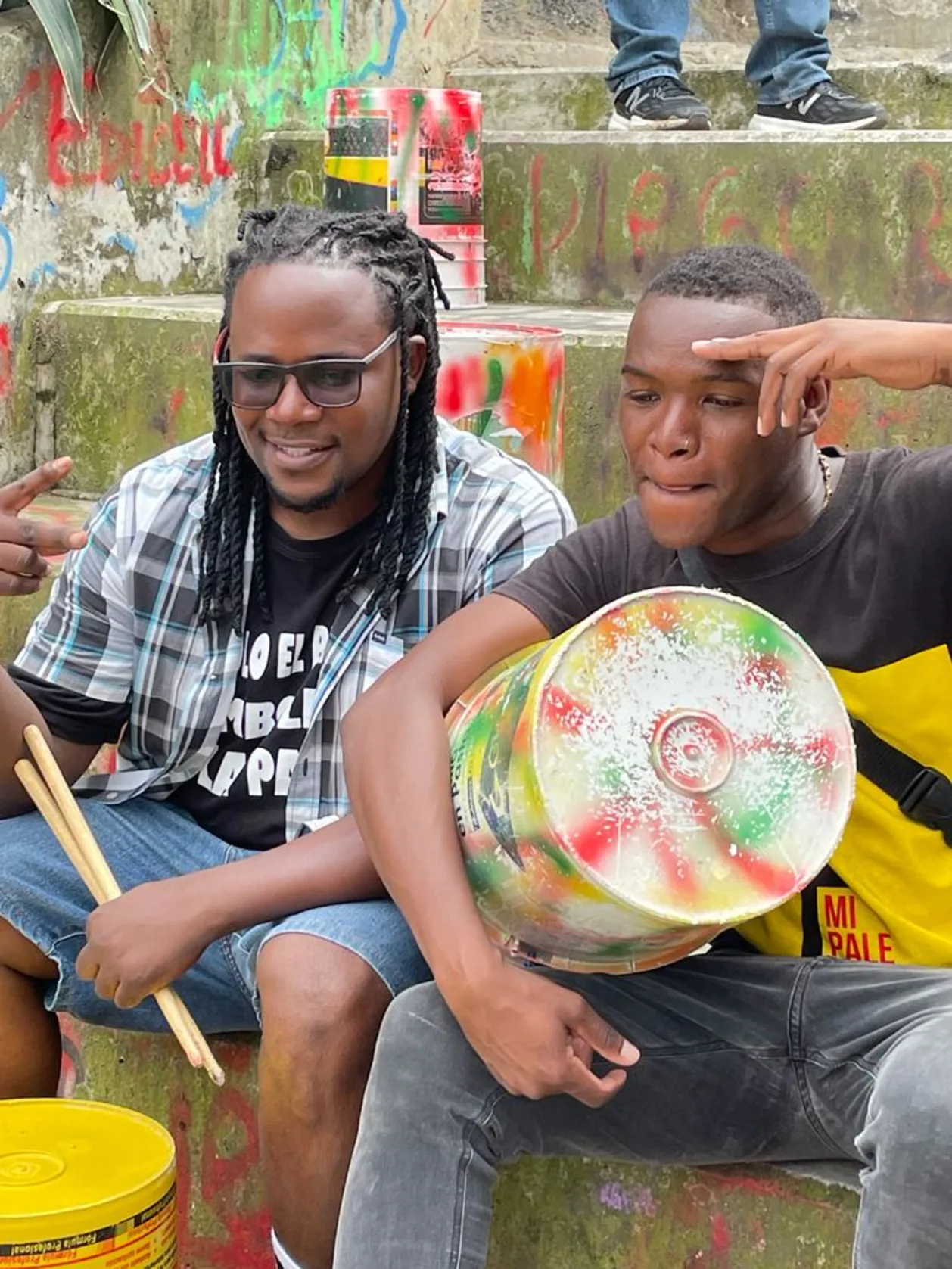 Community-based tourism drumming son bata